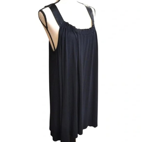 Midnight by Carole Hochman | Satin Touch | Sleeveless Modal Night Gown | LG - Picture 1 of 3